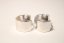 Strieborné náušnice hladké kruhy, rhodium, zacvakávacie zapínanie, 5,08 g, 925/1000