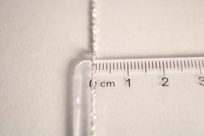 Dámska strieborná retiazka, rhodium, 45 cm, 3,60 g, 925/1000