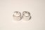 Strieborné náušnice hladké kruhy, rhodium, zacvakávacie zapínanie, 5,08 g, 925/1000