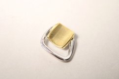 Strieborný kombinovaný prívesok lesklo-matný s gravírom, rhodium, 2,07 g, 925/1000