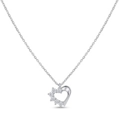 Celebritka-Srdce-Číre zirkóny-Anker-Biele zlato-14k