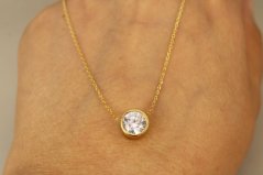 Celebritka-Kruh-Číry zirkón-Anker-Žlté zlato-14k