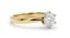 Zlatý prsteň - Solitaire briliant - 14k - Žlté zlato