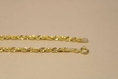 Retiazka-poprepájané očká- žlté zlato- 14 karátov