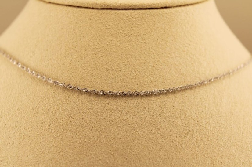Zlatá retiazka - Singapur - 14k - Biele zlato