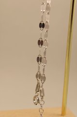 Náramok-kávové zrná-rhodium-striebro