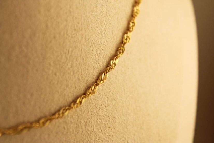 Zlatá retiazka - Singapur - 14k - Žlté zlato