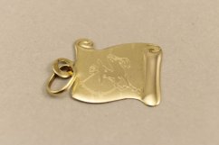 Zlatý prívesok znamenie STRELEC - Žlté zlato 14 karátov