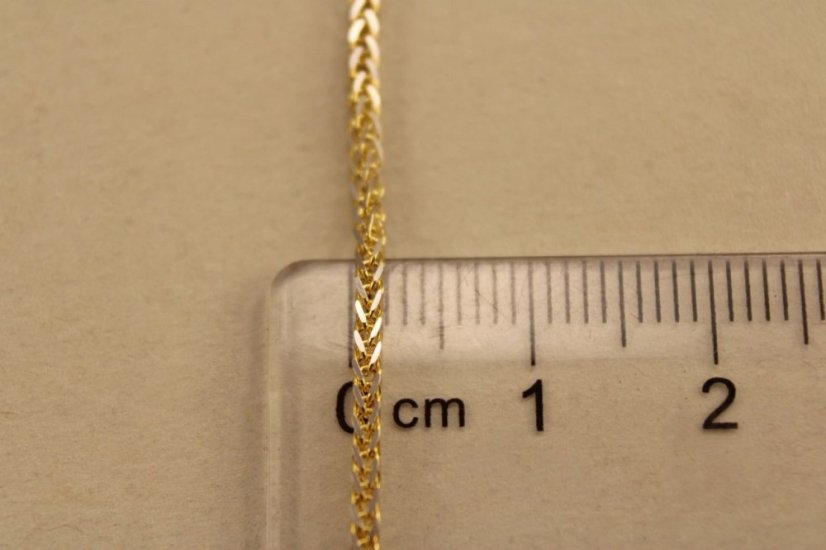 Retiazka-Fox- kombinované zlato-14 karátov