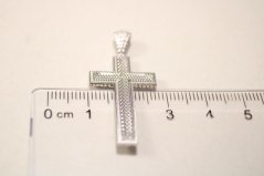 Strieborný prívesok s gravírovaným povrchom, rhódium, 3,25g, 925/1000
