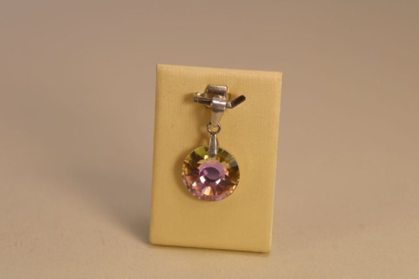 Prívesok- swarovski crystals- striebro
