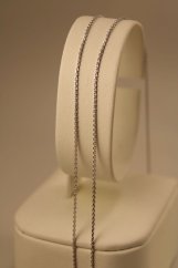 Retiazka - Anker - biele zlato - 14 karátov