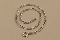 Náramok -Gucci Marina-hladký vzor-rhodium-striebro