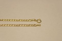 Zlatá retiazka Pancier zo žltého zlata, 41,5 cm, 2,05 g, 14k 585/1000