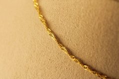Zlatá retiazka - Singapur - 14k - Žlté zlato