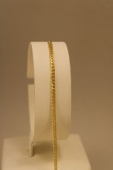 Retiazka - Rombo - žlté zlato - 14 karátov