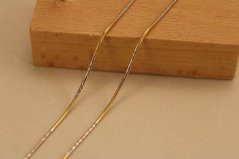 Zlatá retiazka-pololanko-kombinované zlato-14K