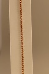 Náramok-gravírované guličky-rúžové zlato- 14K