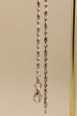 Náramok-guličky-ovály-rhodium-striebro