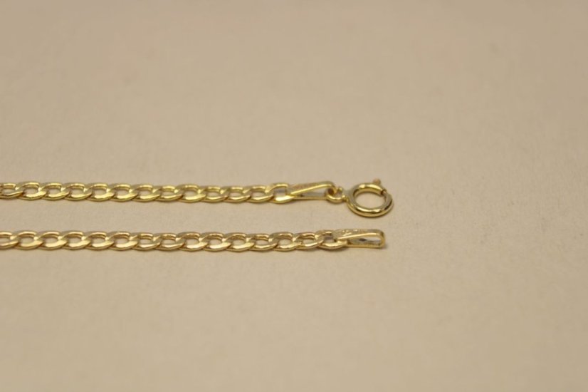 Zlatá retiazka Pancier zo žltého zlata, 41,5 cm, 2,05 g, 14k 585/1000
