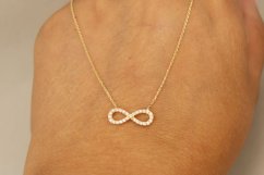 Celebritka-Nekonečno-Číre zirkóny-Ručná pílka-Žlté zlato-14k