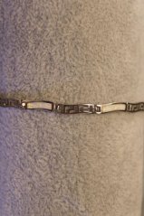 Náramok-biely opál-rhodium-striebro