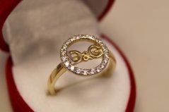 Prsteň-Dolce & Gabbana-viacfarebné zlato-číre zirkóny-14 karátov