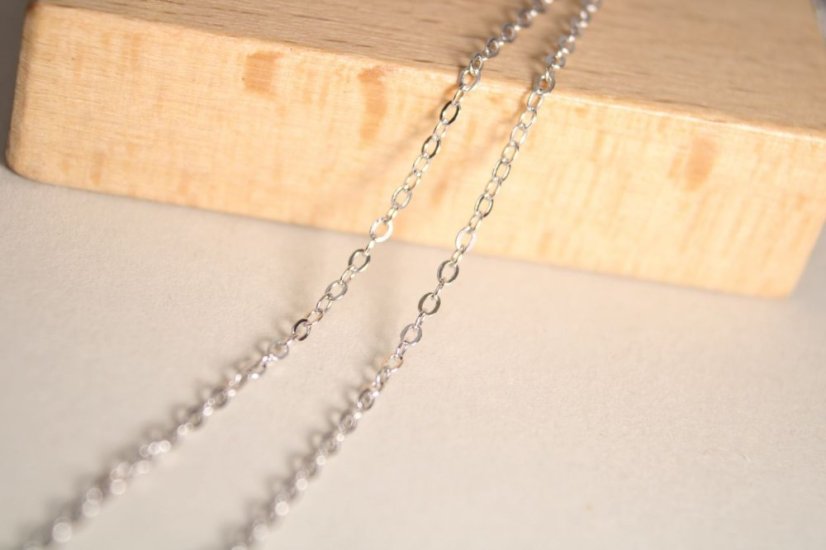 Strieborný náhrdelník prepojené srdcia číre zirkóny, rhodium, 43-46 cm, 3,09 g, 925/1000