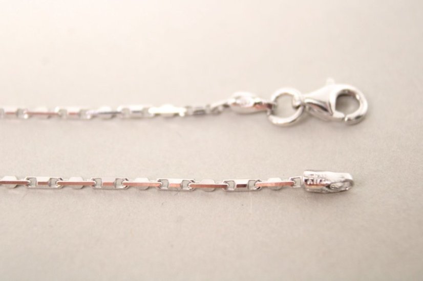 Dámska strieborná retiazka, rhodium, 45 cm, 3,60 g, 925/1000