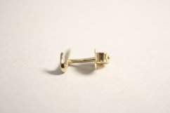 Náušnica zo žltého zlata nike, PRAVÁ, napichovačka, 0,36 g, 14 karátov 585/1000