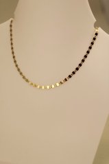 Retiazka - Valentino - ovalné platničky - žlté zlato - 14 karátov