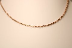 Strieborná retiazka pozlátená červeným zlatom Anker, 42 cm, 1,99 g, 925/1000