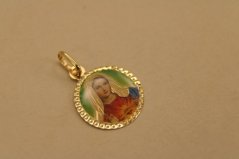 Prívesok - Panna Mária - žlté zlato - 14 karátov