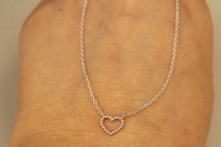 Celebritka-Srdce- Biele zlato-14k