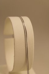 Retiazka - Cube - biele zlato -14 karátov