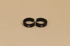 Náušnice- kruhy-číre zirkóny- zacvakávacie- chirurgická oceľ- 316/L